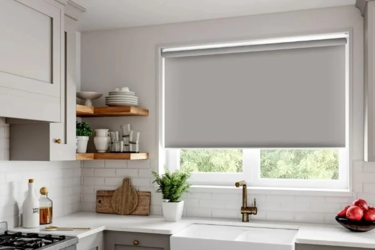 Professional kitchen window blinds installation Dubai