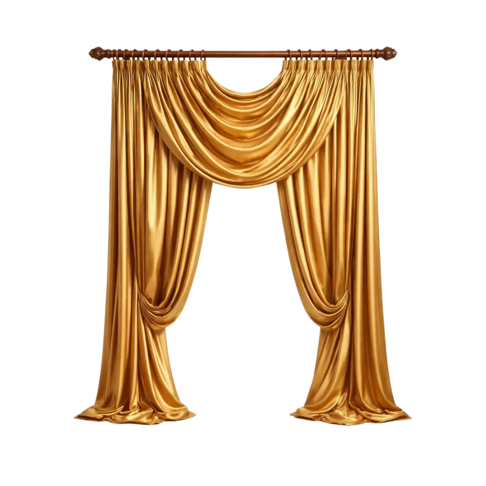 Pure silk fabric curtains elegant Dubai