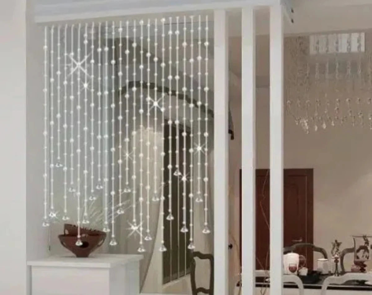 Restaurant beaded curtains elegant Dubai