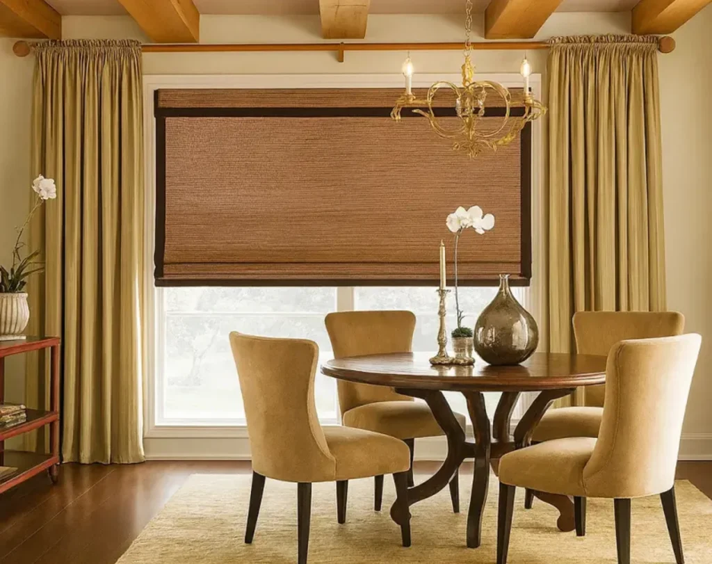 Restaurant roman blinds elegant Dubai