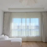 Shimmer sheer curtain natural light filtering
