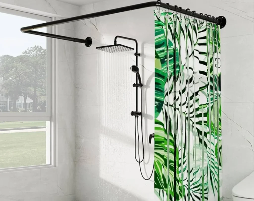 Shower curtain rods bathroom Dubai design