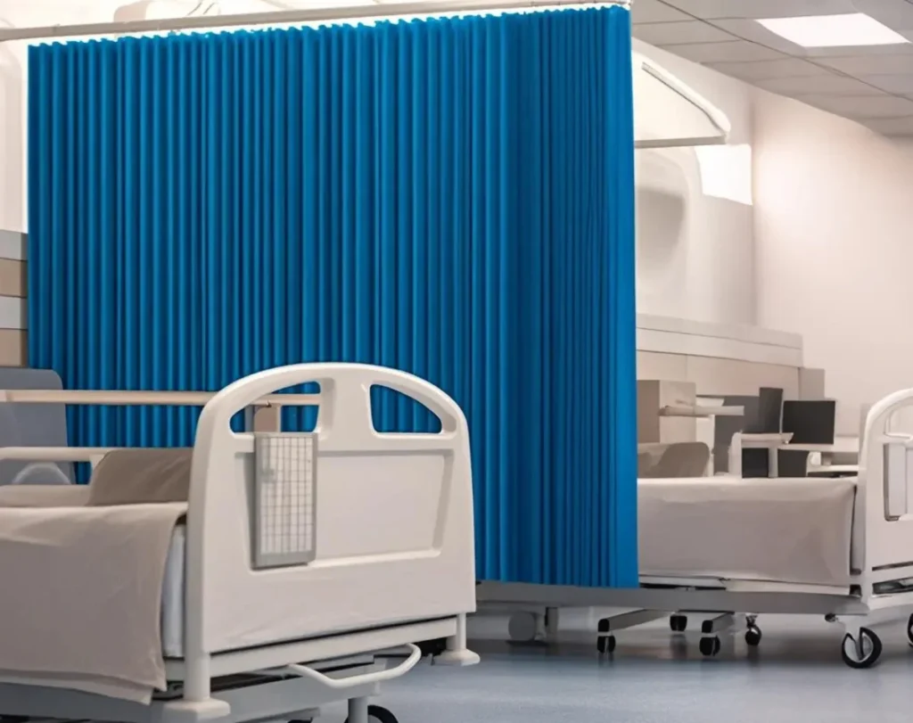 Smart hospital curtains hygienic design Dubai