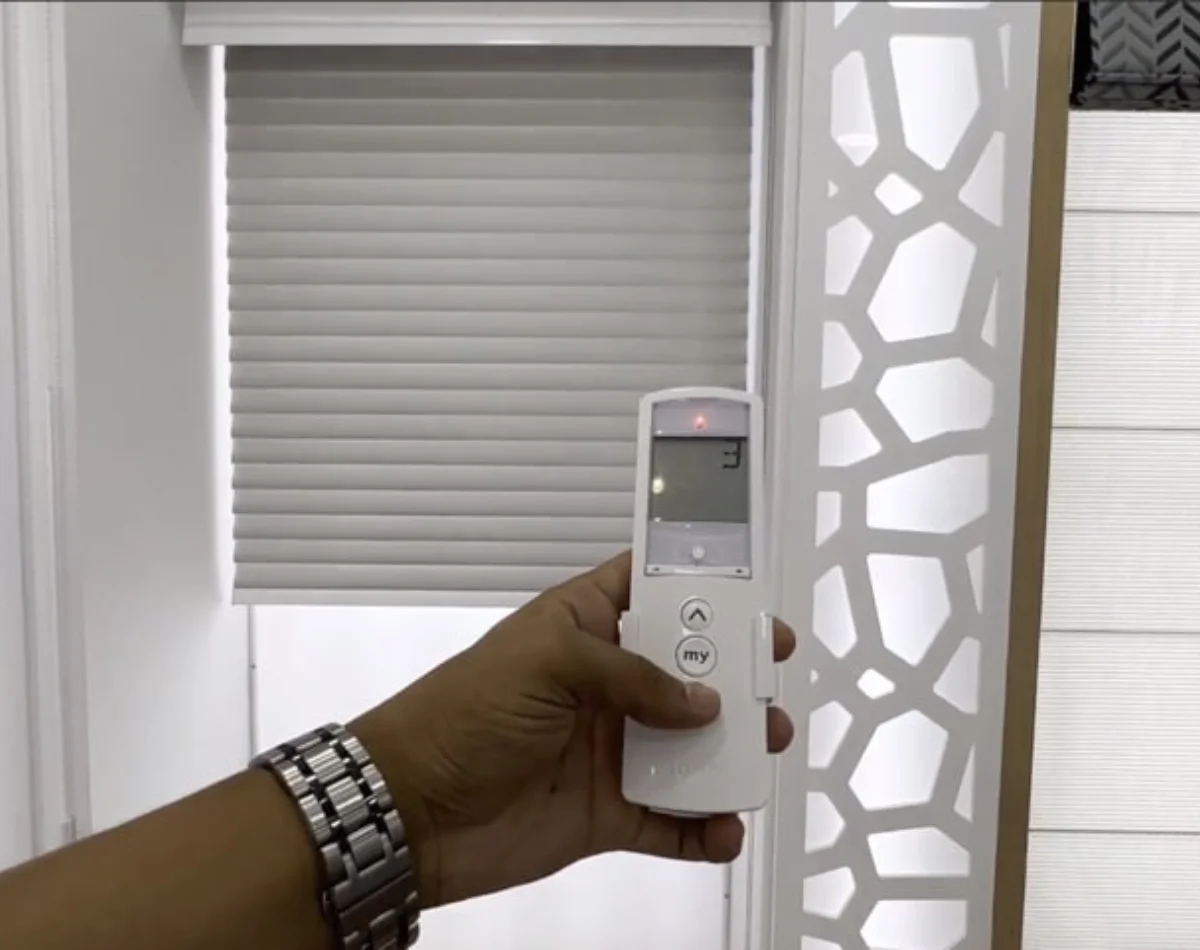 Smart motorized blinds remote control Dubai