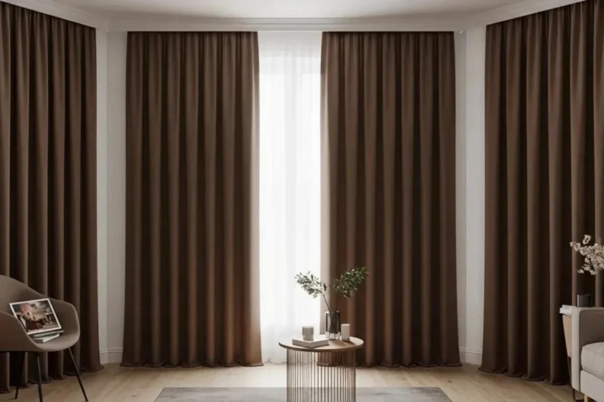 Transparent soundproof curtains elegant Dubai