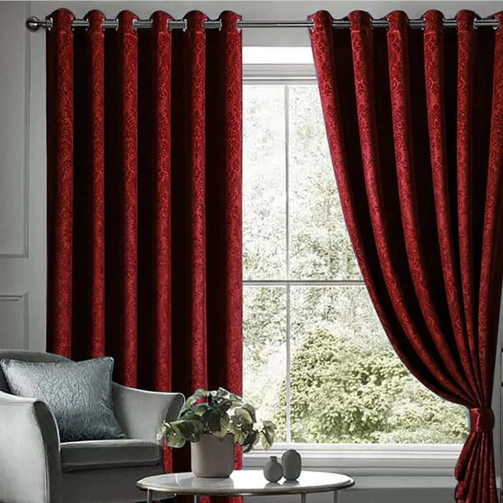 Velvet curtain installation project completed Dubai