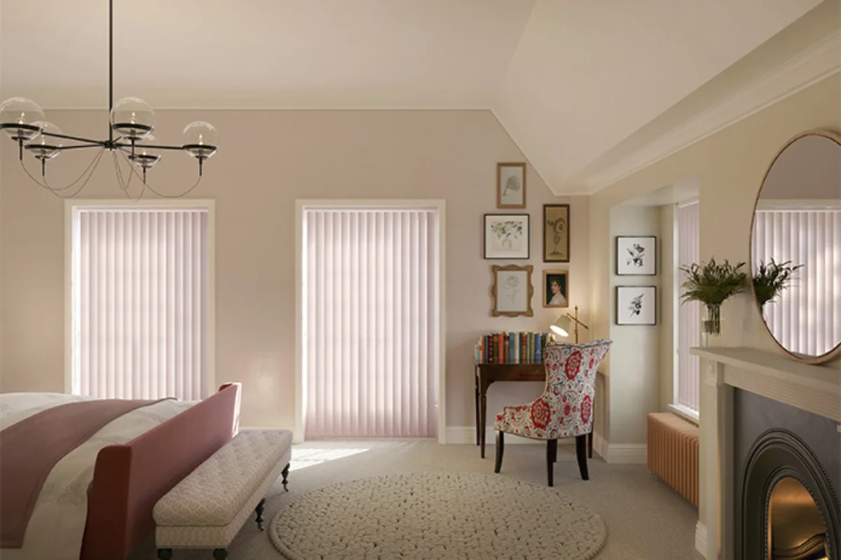 Vertical blinds custom window style Dubai