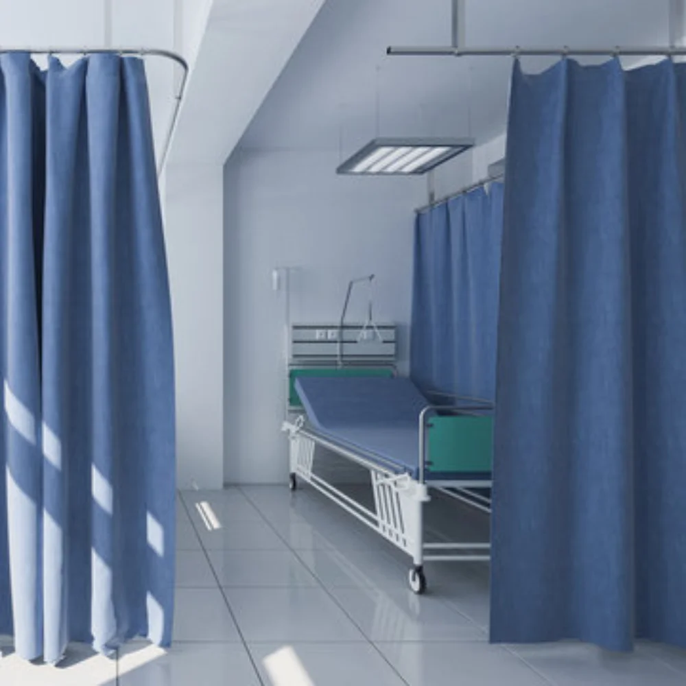 Wall mount hospital curtains project Dubai