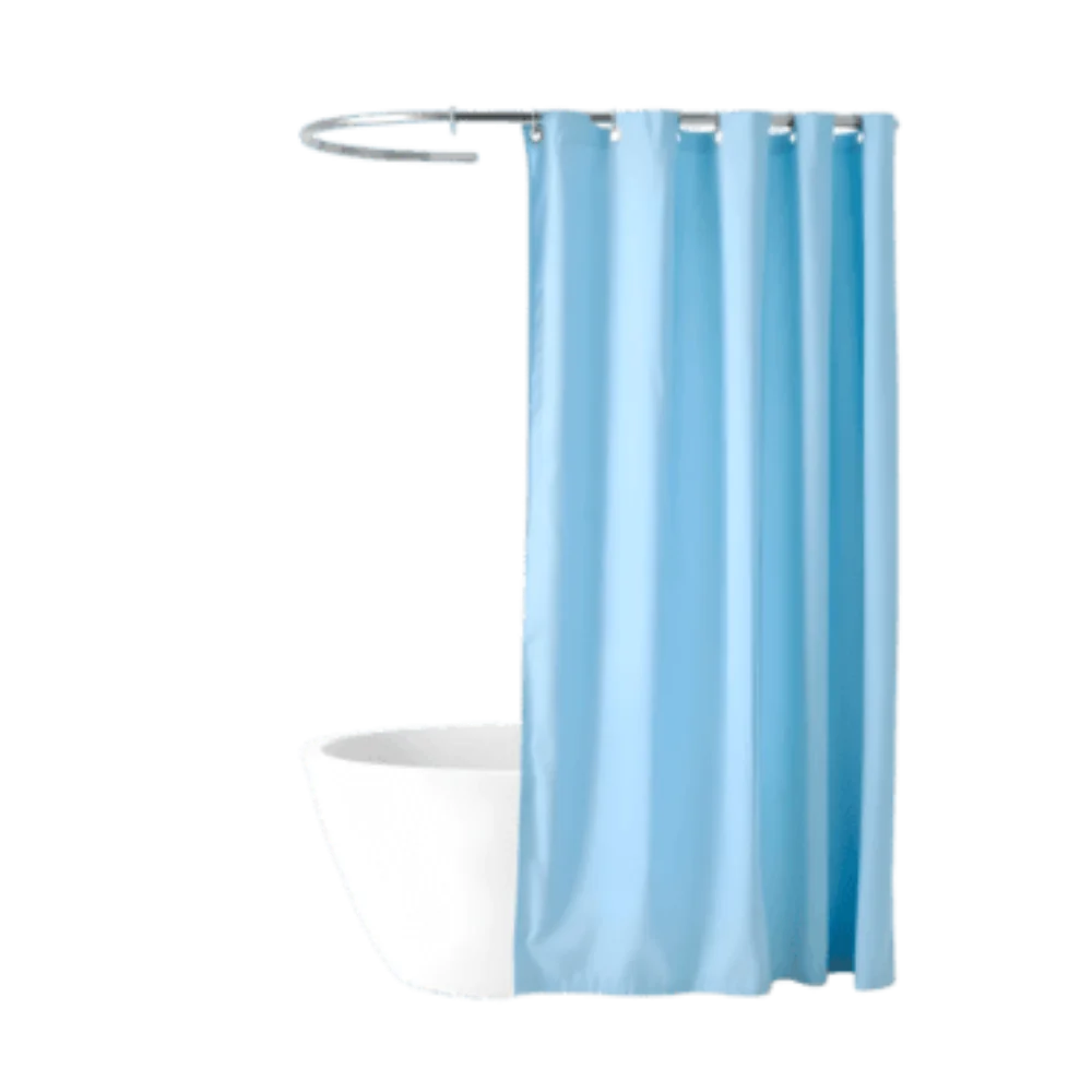 Durable bathroom drape design installed in Dubai apartment