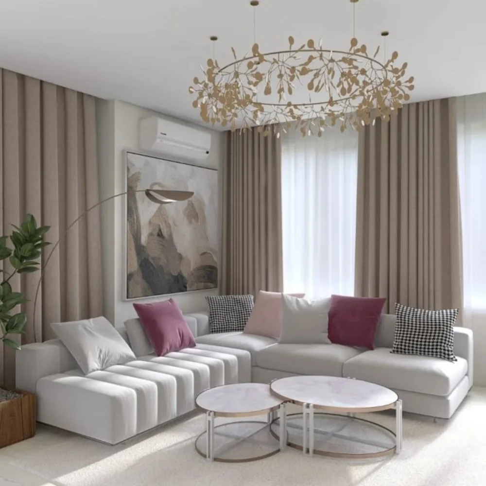 Wave curtain installation project completed Dubai