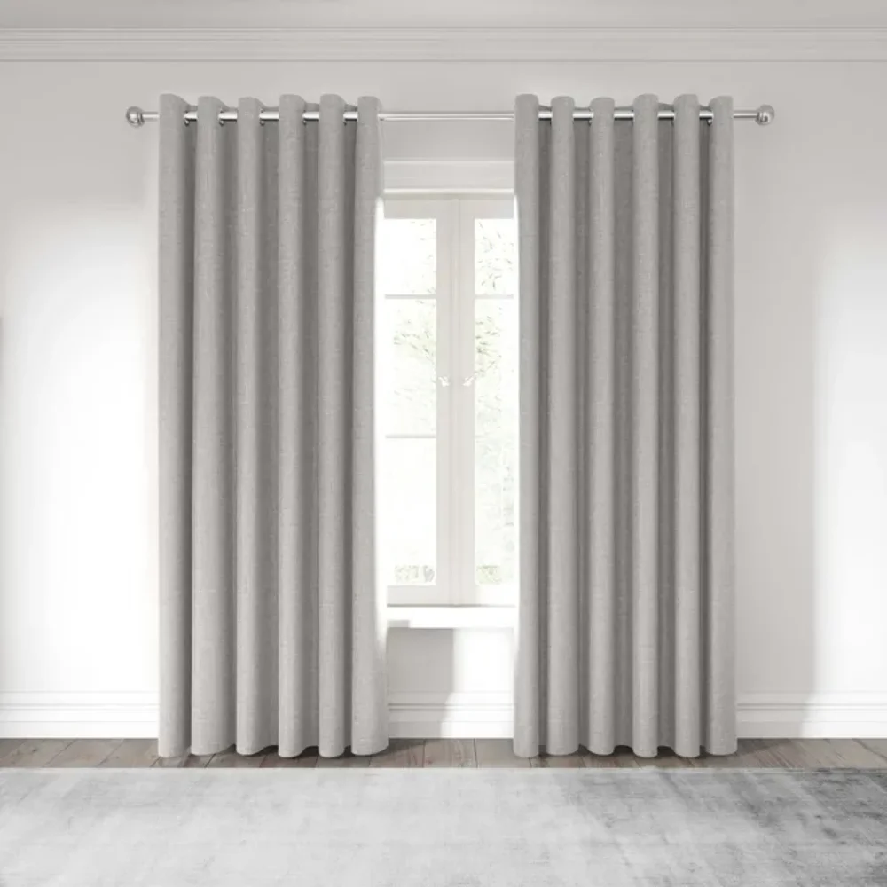 Luxury silver curtains elegant Dubai